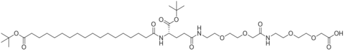 tBuO-Ste-Glu(AEEA-AEEA-OH)-OtBu