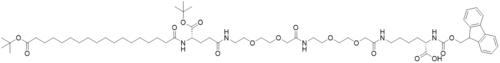 Fmoc-Lys(Oct(otBu)-Glu(otBu)-AEEA-AEEA)-OH